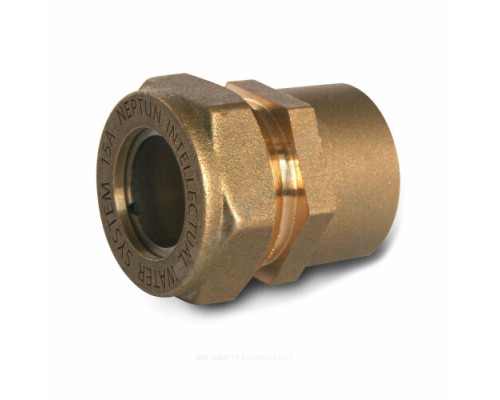 Муфта латунь EasyFix IWS Ду 20х3/4" обжим/ВР для нержавеющих труб