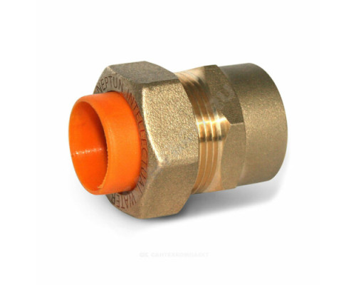 Муфта латунь EasyFix IWS Ду 15х1/2" обжим/ВР для газоснабжение STAHLMANN (Neptun)