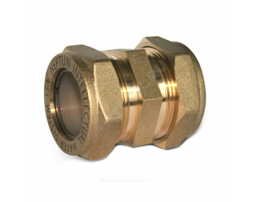 Муфта латунь EasyFix IWS Ду 20 обжим для нержавеющих труб STAHLMANN (Neptun)