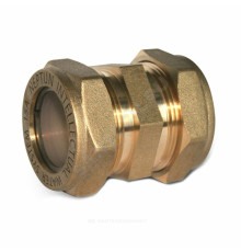 Муфта латунь EasyFix IWS Ду 25 обжим для нержавеющих труб STAHLMANN (Neptun)