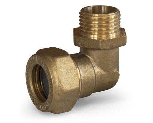 Угольник латунь EasyFix IWS 90гр Ду 15х1/2" обжим/НР для нержавеющих труб STAHLMANN (Neptun)