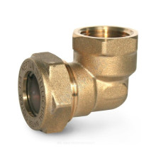 Угольник латунь EasyFix IWS 90гр Ду 15х1/2" обжим/ВР для нержавеющих труб STAHLMANN (Neptun)