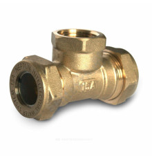 Тройник латунь EasyFix IWS Ду 20х3/4"х20 обжим/ВР для нержавеющих труб STAHLMANN (Neptun)