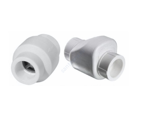 Клапан обратный PP-R белый внутренняя пайка Дн 25 РосТурПласт 14217
