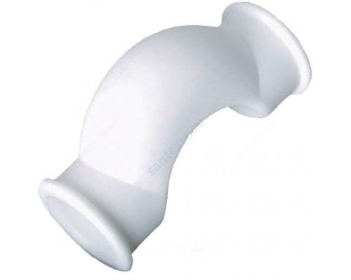 Скоба PP-R белая внутренняя пайка Дн 25 обводная с муфтами РосТурПласт