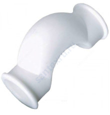 Скоба PP-R белая внутренняя пайка Дн 32 обводная с муфтами РосТурПласт