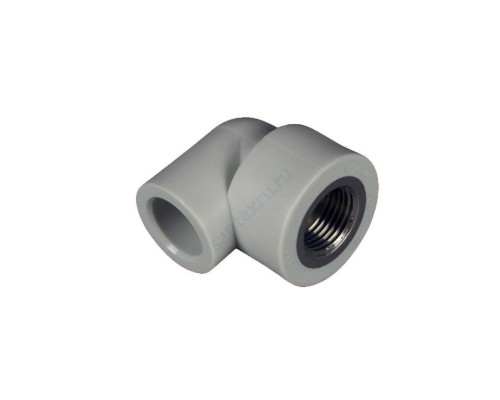 Угольник PP-R комбинированный серый ВР Дн 32х3/4"