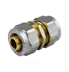 Муфта МП латунь никель обжим 7003 Дн 26 ГОСТ 32415-2013 Aquasfera 7003-03