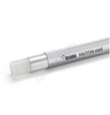Труба PE-Xa/AI/PE RAUTITAN stabil серая Дн 20х2,9 Ру10 Тмакс=95C бухта 100м Rehau 11301311100