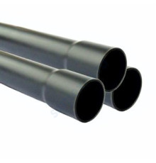Труба ПВХ серая под клеевое соед SDR13,6 Дн 50х3,7 Ру16 раструбная напорная L=3м Aquaviva