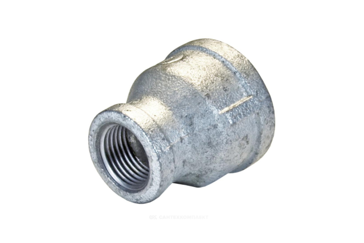 Муфта переходная чугун оц Ду 40х15 (1 1/2"х1/2") ВР Fittex PLUS