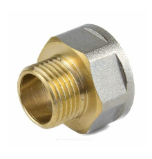 Переход латунь никель реборда Ду 32х15 (1 1/4"х1/2") ВР/НР 9021 ГОСТ 32585-2013 Aquasfera 9021-04