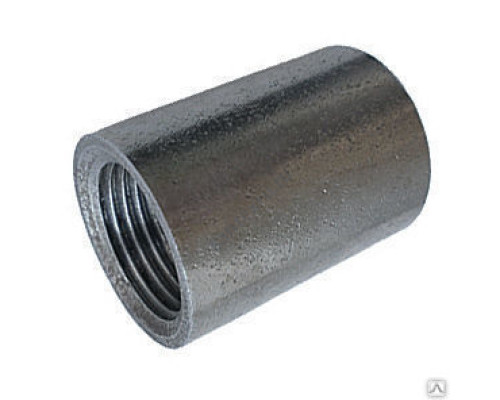 Муфта сталь оц Ду 65 (2 1/2") ВР с фаской Китай Муфта сталь оц Ду 65 (2 1/2") ВР с фаской Китай