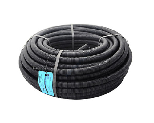 Шланг гофрированный для PE-X Дн 28 для трубы Дн 20 черный бухта 50м TECK Uponor 1012864