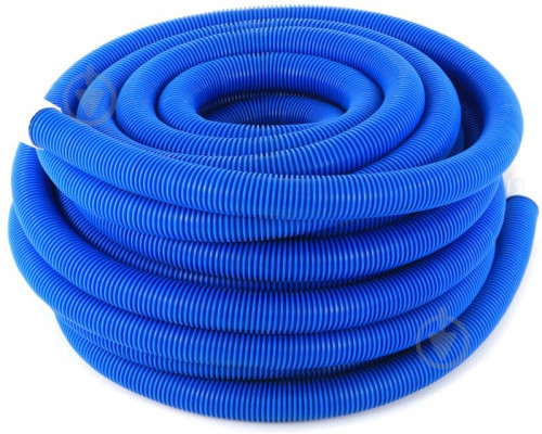Шланг гофрированный для PE-X Дн 25 для трубы Дн 16 синий бухта 50м с зондом РОС