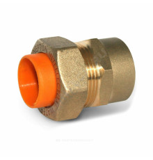 Муфта латунь EasyFix IWS Ду 25х1" обжим/НР для газоснабжение STAHLMANN (Neptun)