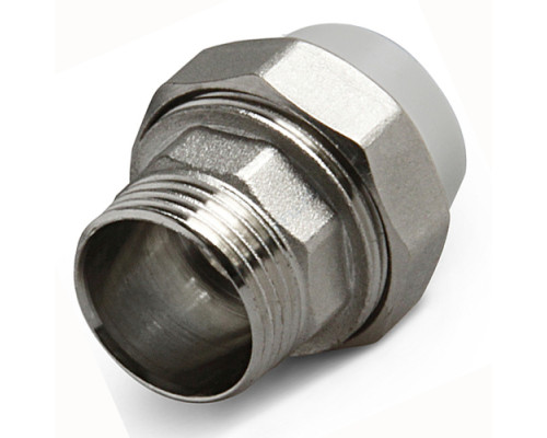 Муфта PP-R комбинированная разъемная серая НР Дн 50х1 1/2" VALFEX 10156040Г