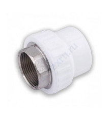 Муфта PP-R комбинированная под ключ белая ВР Дн 40х1 1/4" VALFEX 10134040