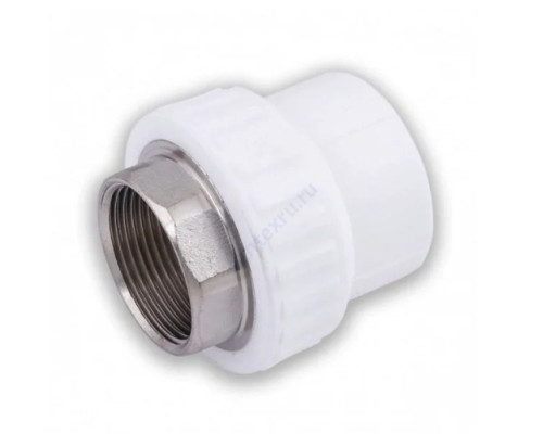 Муфта PP-R комбинированная под ключ белая ВР Дн 110х4" VALFEX 10134110