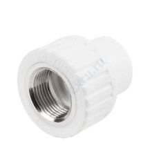 Муфта PP-R комбинированная белая ВР Дн 25х1/2" RTP (РосТурПласт) 10654