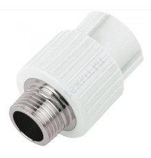 Муфта PP-R комбинированная белая НР Дн 20х1/2" RTP (РосТурПласт) 10662