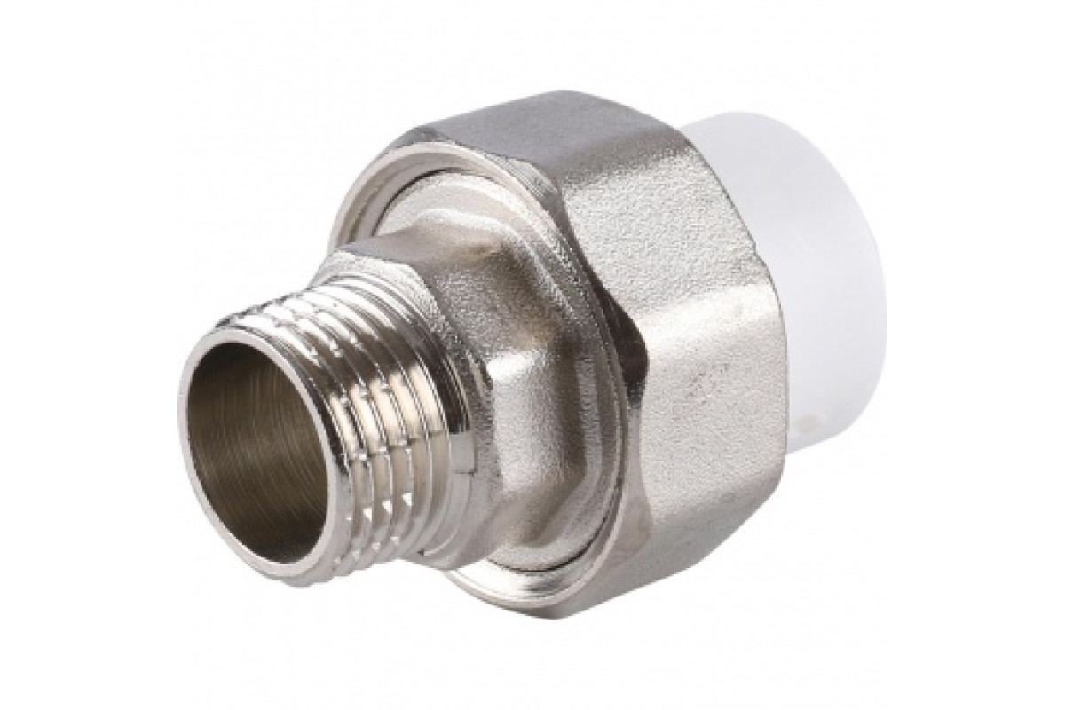 Муфта PP-R комбинированная разъемная белая НР Дн 40х1 1/4" Китай