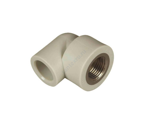 Угольник PP-R комбинированный серый ВР Дн 20х1/2" VALFEX 10125020Г