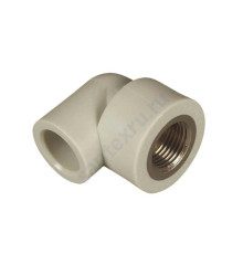 Угольник PP-R комбинированный серый ВР Дн 25х1/2" VALFEX 10125125Г