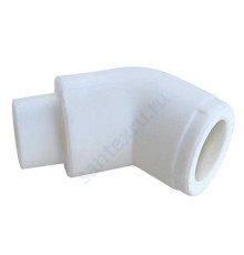 Угольник PP-R переходной белый внутр/наруж пайка Дн 20х45гр VALFEX 10109020