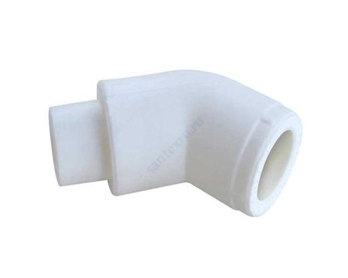 Угольник PP-R переходной белый внутр/наруж пайка Дн 20х45гр VALFEX 10109020