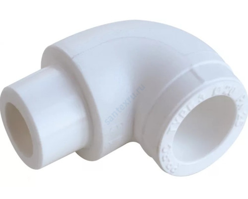 Угольник PP-R белый внутр/наруж пайка Дн 20х90гр VALFEX 10110020