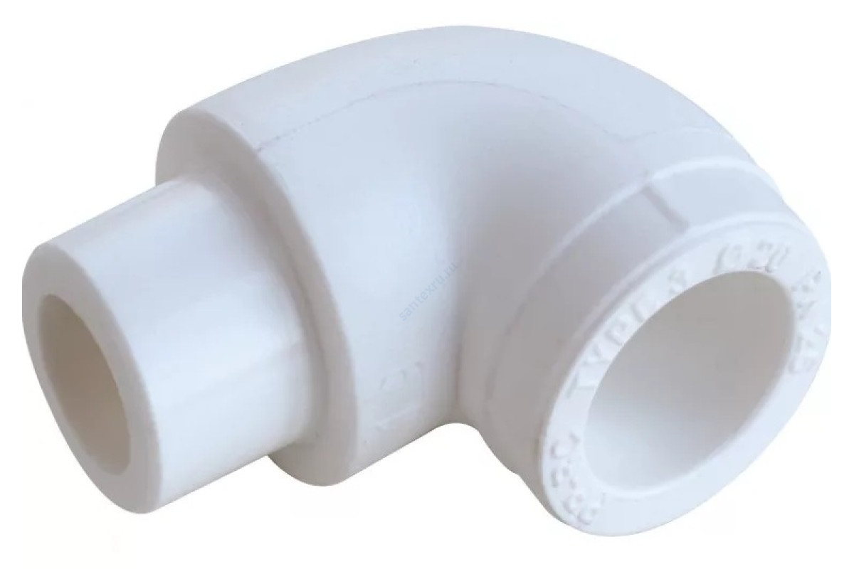 Угольник PP-R белый внутр/наруж пайка Дн 25х90гр VALFEX 10110025