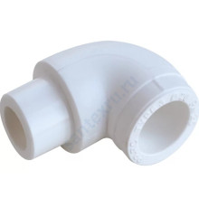 Угольник PP-R белый внутр/наруж пайка Дн 25х90гр VALFEX 10110025