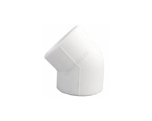 Угольник PP-R белый внутренняя пайка Дн 20х45гр VALFEX 10107020