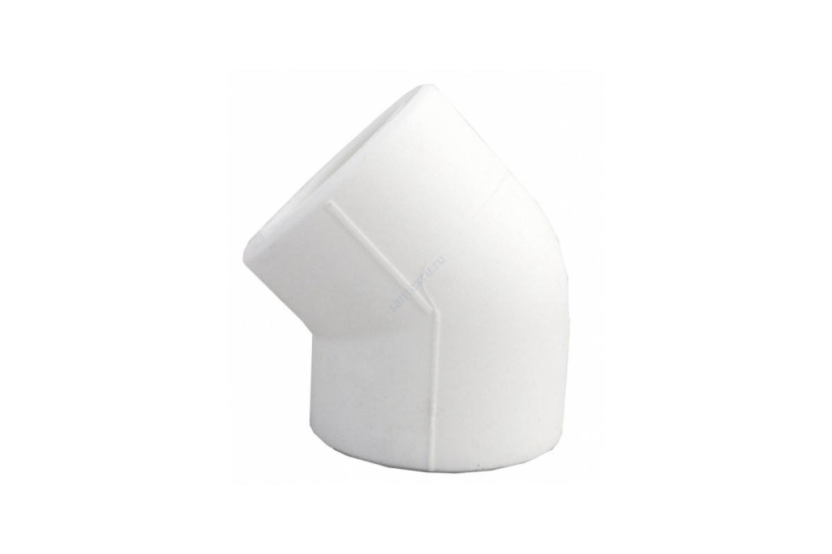 Угольник PP-R белый внутренняя пайка Дн 40х45гр VALFEX 10107040