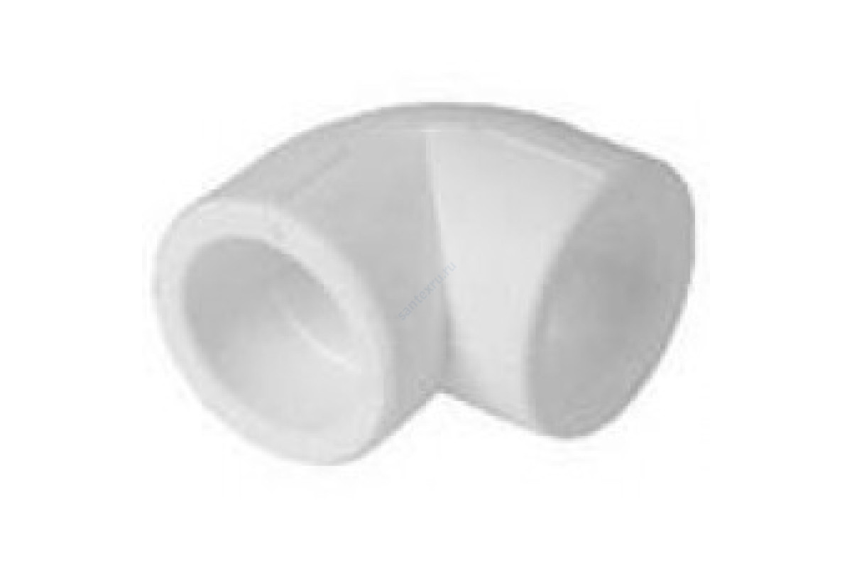 Угольник PP-R белый внутренняя пайка Дн 50х90гр RTP (РосТурПласт) 10834
