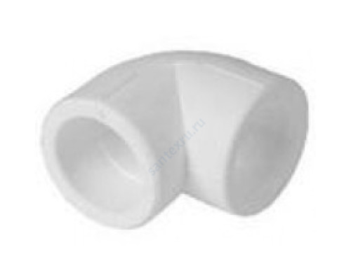 Угольник PP-R белый внутренняя пайка Дн 90х90гр RTP (РосТурПласт) 22159