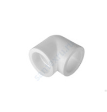 Угольник PP-R белый внутренняя пайка Дн 25х90гр VALFEX 10108025