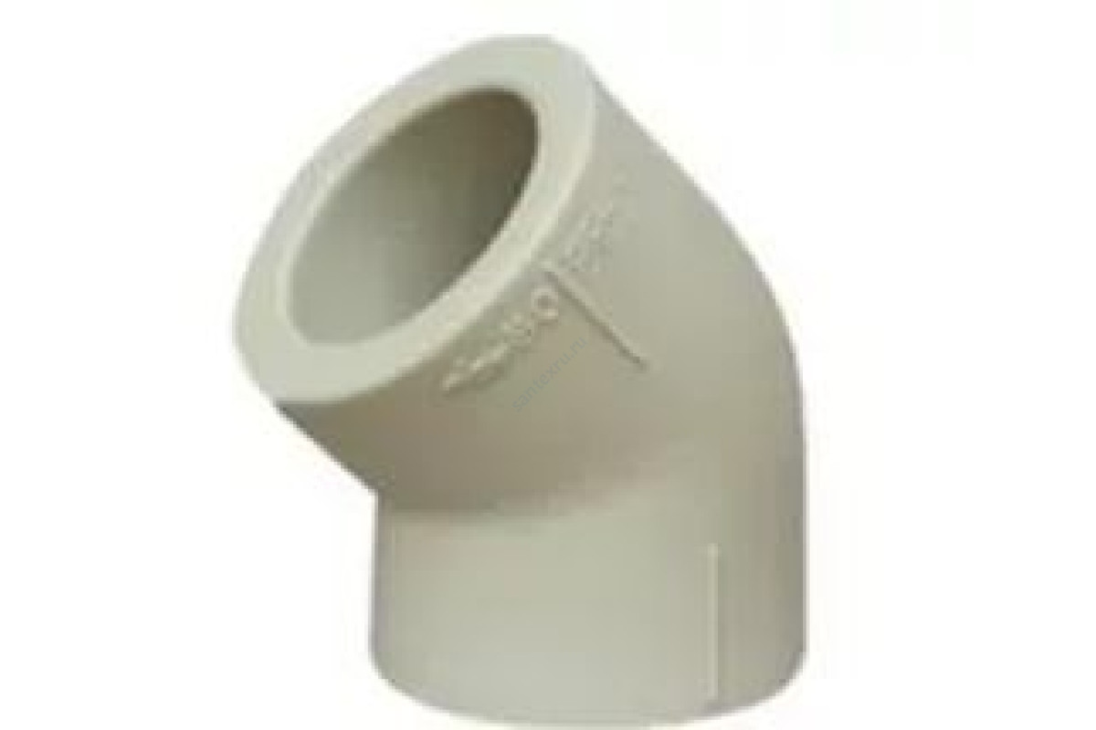 Угольник PP-R серый внутренняя пайка Дн 25х45гр VALFEX 10107025Г