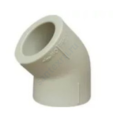 Угольник PP-R серый внутренняя пайка Дн 40х45гр VALFEX 10107040Г