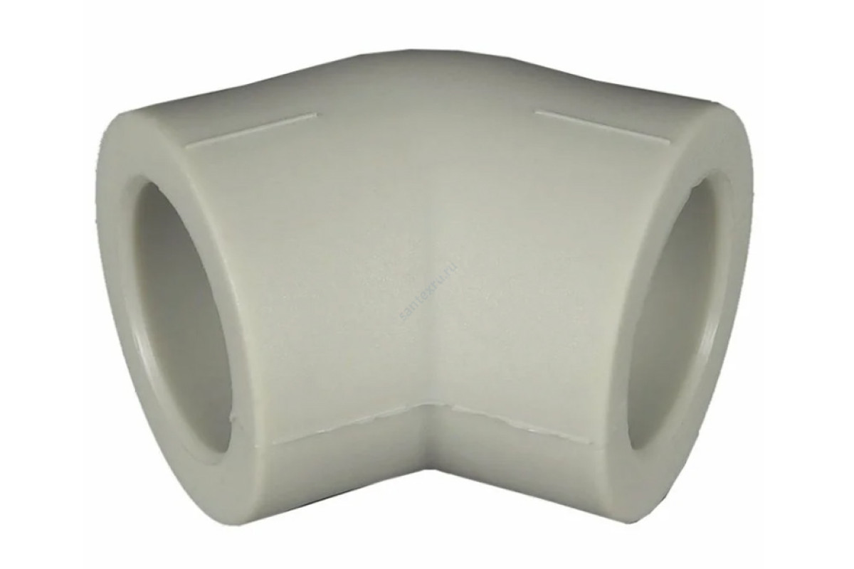 Угольник PP-R серый внутренняя пайка Дн 25х45гр RTP (РосТурПласт) 11031