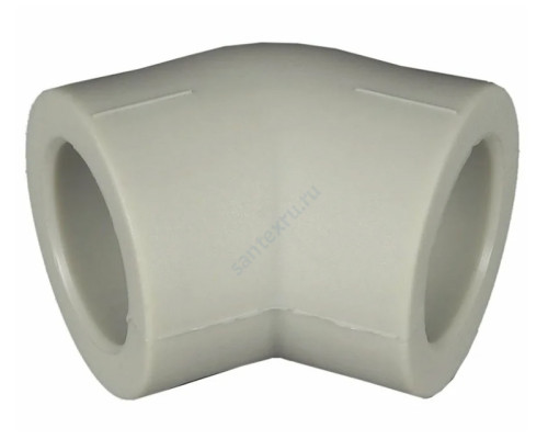 Угольник PP-R серый внутренняя пайка Дн 63х45гр RTP (РосТурПласт) 11028