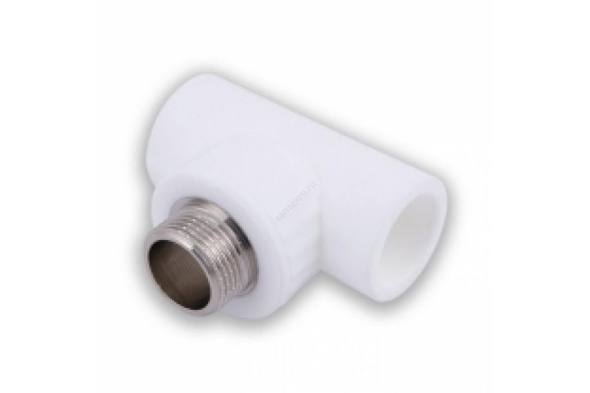 Тройник PP-R комбинированный белый НР Дн 32х3/4" Китай