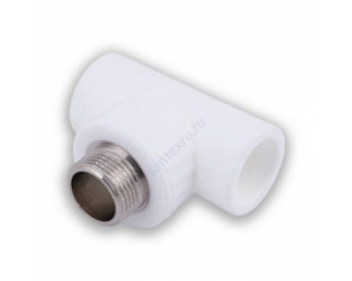 Тройник PP-R комбинированный белый НР Дн 32х3/4" Китай