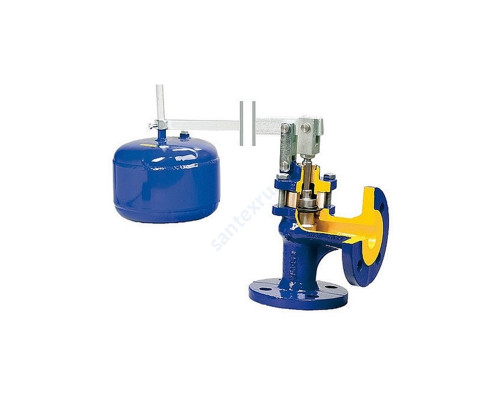 Клапан поплавковый прямой чугун 274 Ду 50 Ру16 фл полнопроходной поплавок Zetkama 274A050B16