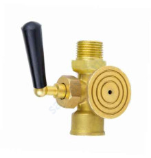 Кран для манометра 3-ходовой латунь 1065 Aquasfera