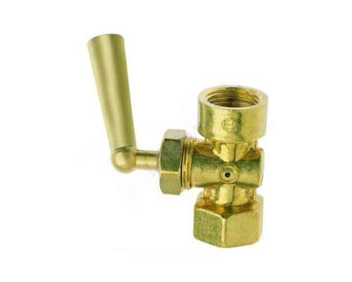 Кран для манометра 3-ходовой латунь 158 Icma