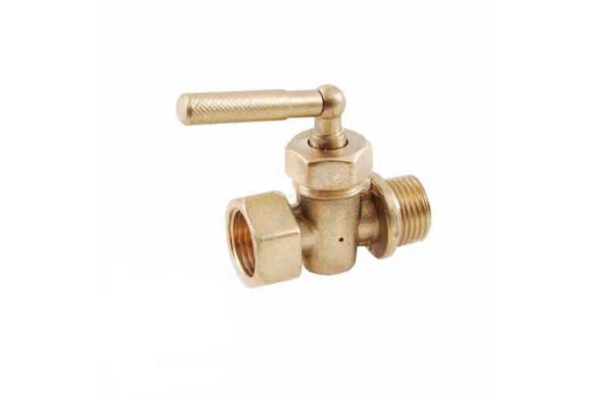 Кран для манометра 3-ходовой латунь 1807 OR