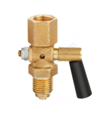 Кран для манометра 3-ходовой латунь 910.10 Ду 15 Ру25 ВР/НР G1/2" с рукояткой без фланца Wika