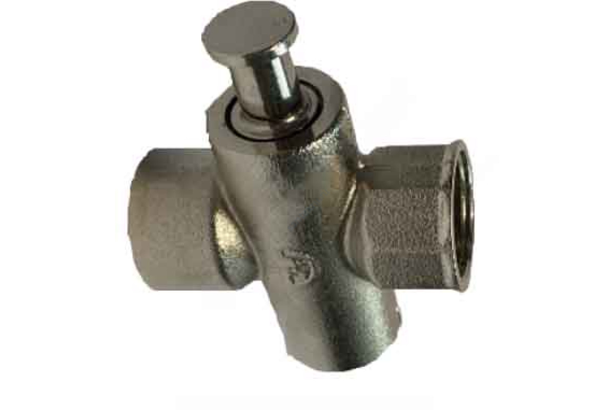 Кран для манометра кнопочный латунь Пензапромарматура